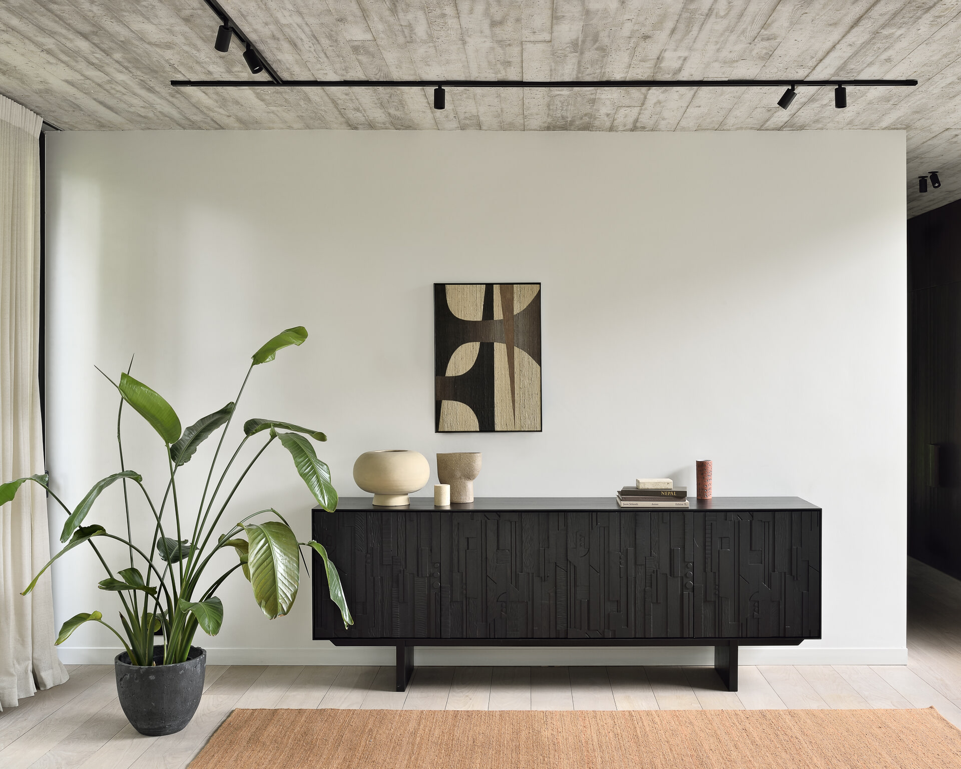 Ethnicraft Dressoir 'Mosaic' Gevernist Teakhout, 227cm