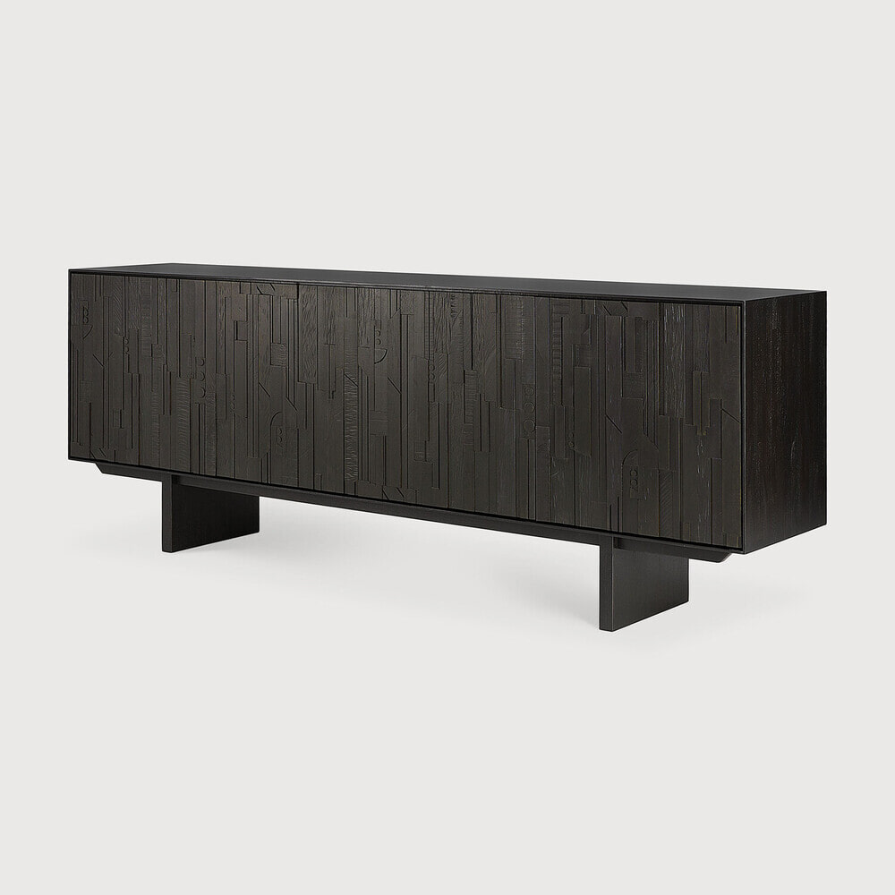 Ethnicraft Dressoir 'Mosaic' Gevernist Teakhout, 227cm