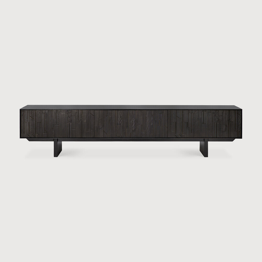 Ethnicraft TV-meubel 'Mosaic' Gevernist Teakhout, 242cm