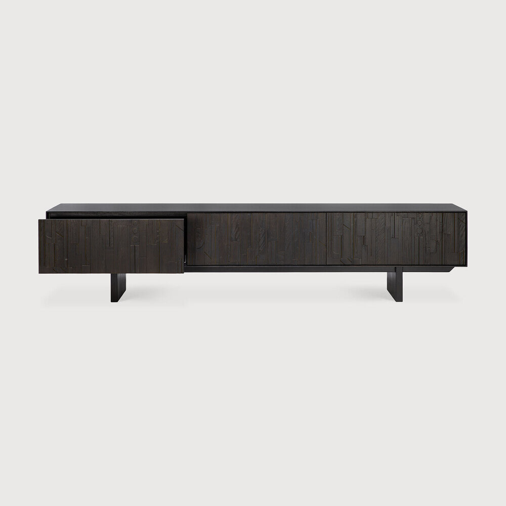 Ethnicraft TV-meubel 'Mosaic' Gevernist Teakhout, 242cm