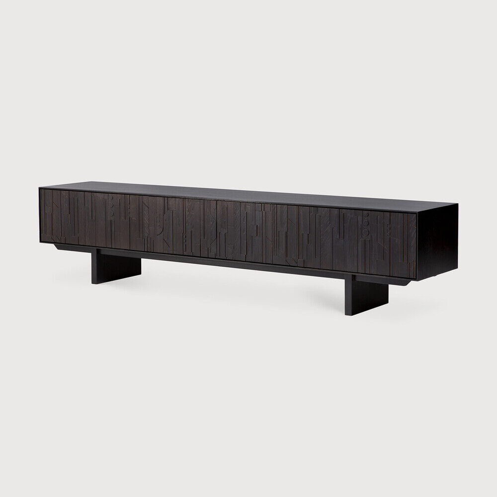 Ethnicraft TV-meubel 'Mosaic' Gevernist Teakhout, 242cm
