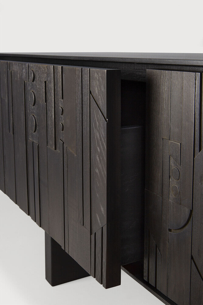 Ethnicraft TV-meubel 'Mosaic' Gevernist Teakhout, 162cm