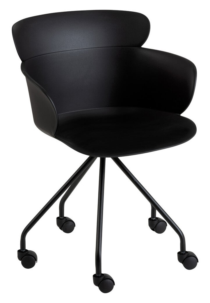 J-Line Bureaustoel 'Edithe' kleur Zwart J-Line Bureaustoel 'Edithe' kleur Zwart