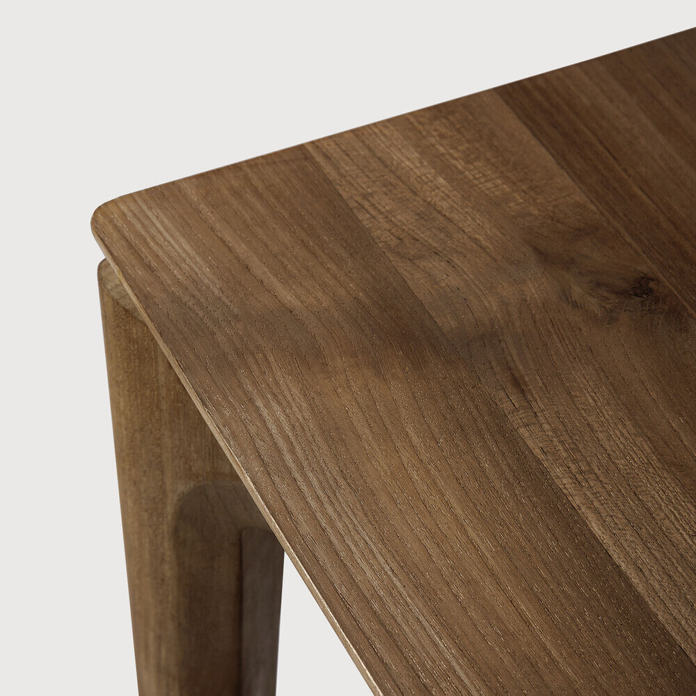Ethnicraft Uitschuifbare Eettafel 'Bok' Ruw Teakhout, 140/220 x 90cm