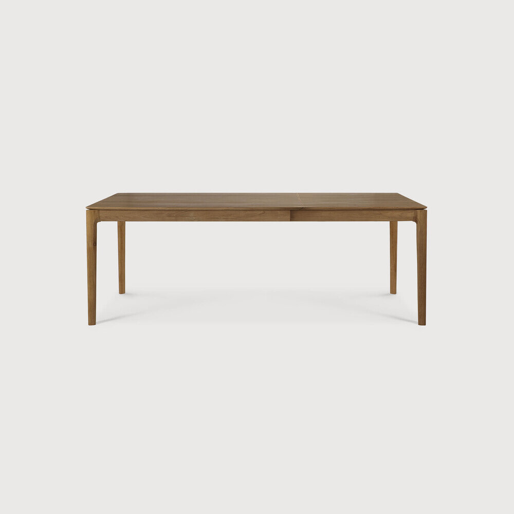 Ethnicraft Uitschuifbare Eettafel 'Bok' Ruw Teakhout, 140/220 x 90cm