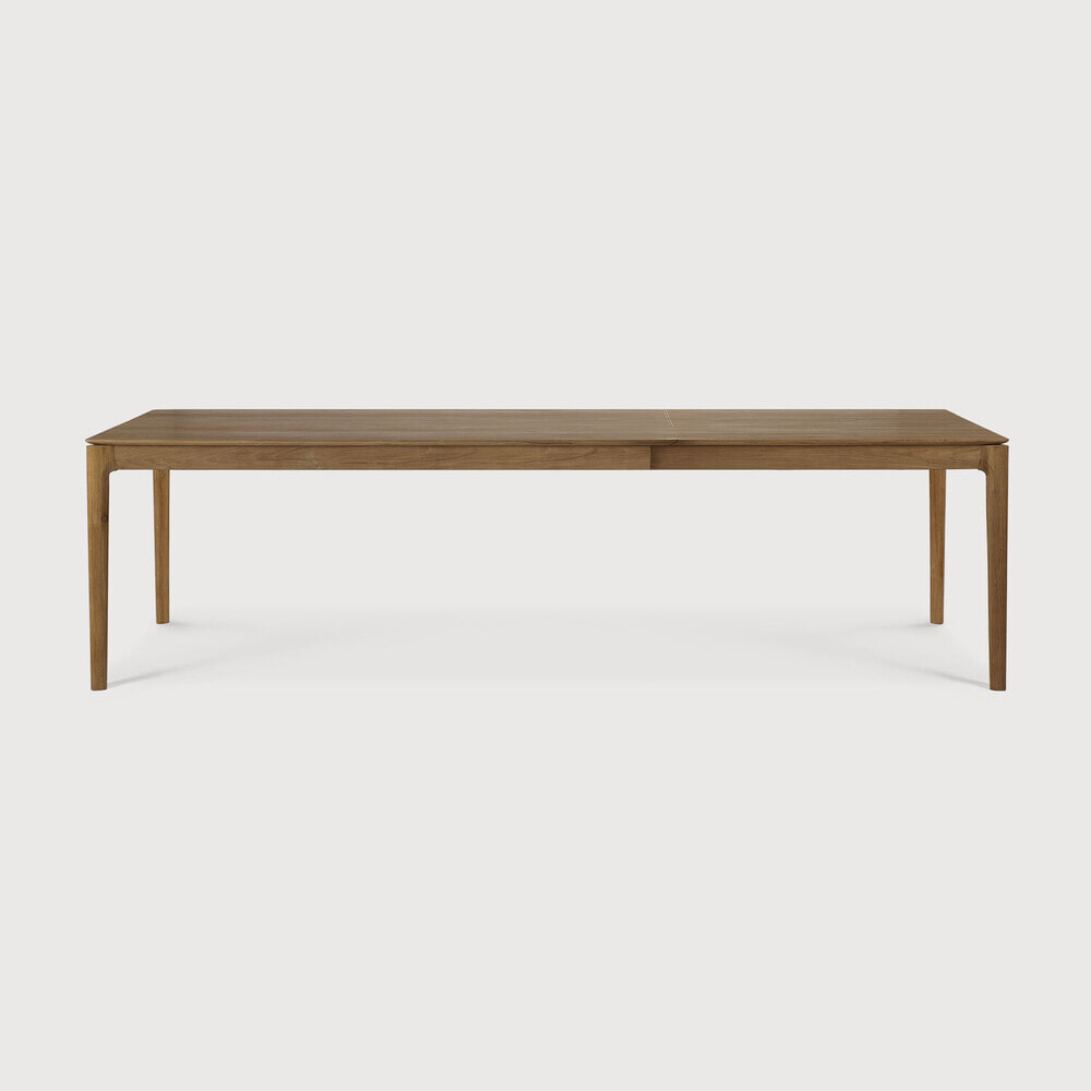 Ethnicraft Uitschuifbare Eettafel 'Bok' Ruw Teakhout, 180/280 x 100cm