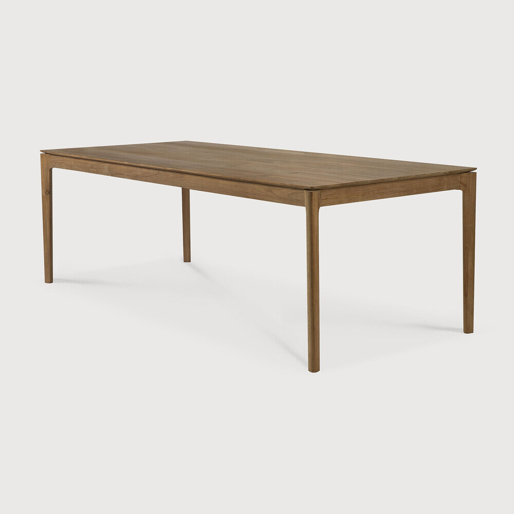 Ethnicraft Eettafel Bok Ruw Teakhout, 180 x 90cm - Bruin