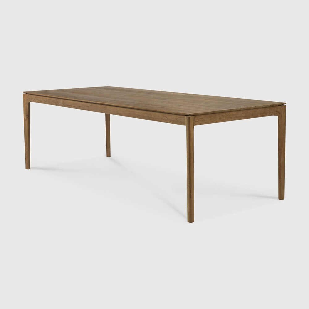 Ethnicraft Eettafel Bok Ruw Teakhout, 200 x 95cm - Bruin
