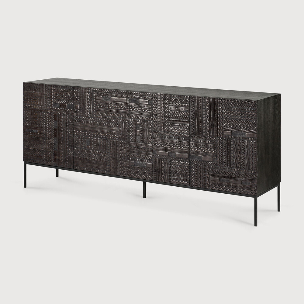 Ethnicraft Dressoir 'Tabwa' Gevernist Teakhout, 200cm