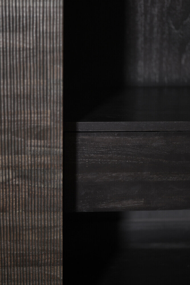 Ethnicraft Opbergkast 'Grooves' Gevernist Teakhout, 162 x 102cm