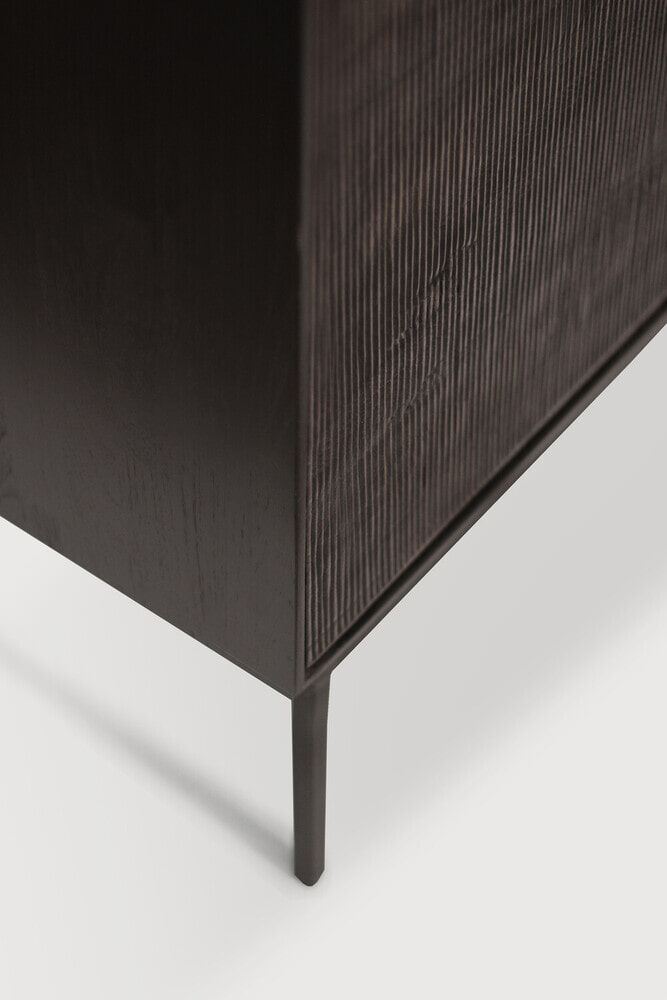 Ethnicraft Dressoir 'Grooves' Gevernist Teakhout, 202cm