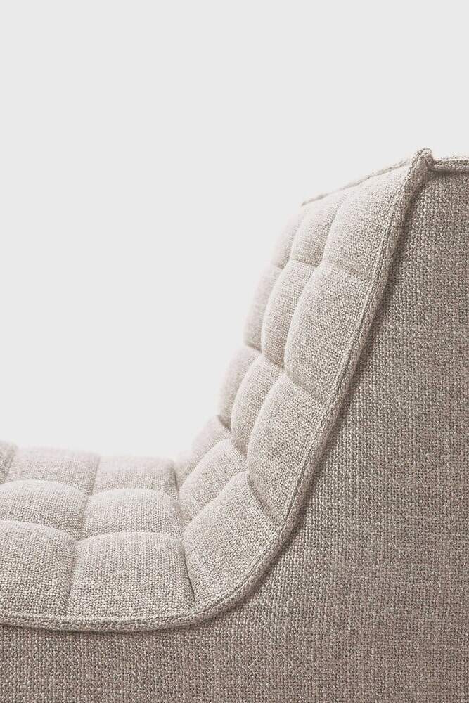 Ethnicraft Modulaire Bank 'N701' 1-zits, kleur Beige