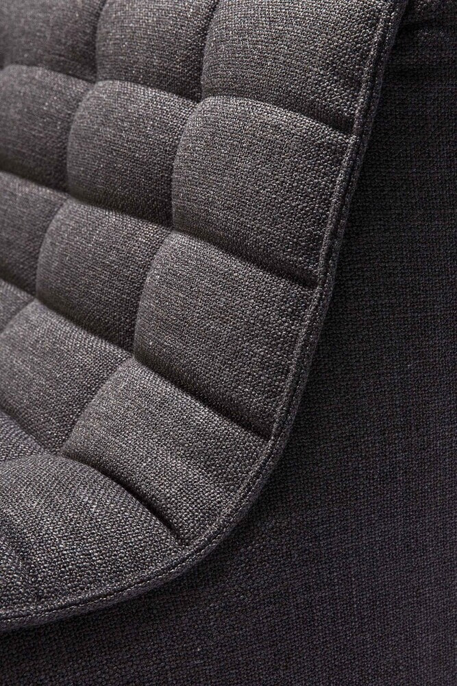 Ethnicraft Modulaire Bank 'N701' 1-zits, kleur Donkergrijs