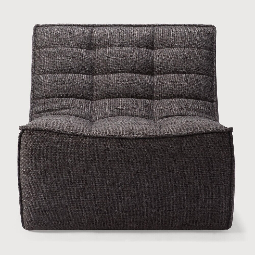 Ethnicraft Modulaire Bank N701 Dark Grey UK Residentieel 1-zits - Donkergrijs