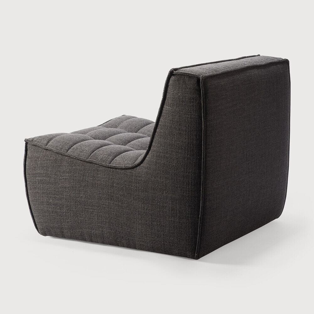 Ethnicraft Modulaire Bank 'N701' 1-zits, kleur Donkergrijs