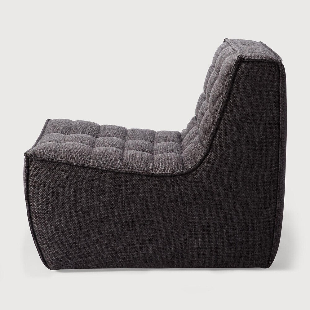 Ethnicraft Modulaire Bank 'N701' 1-zits, kleur Donkergrijs