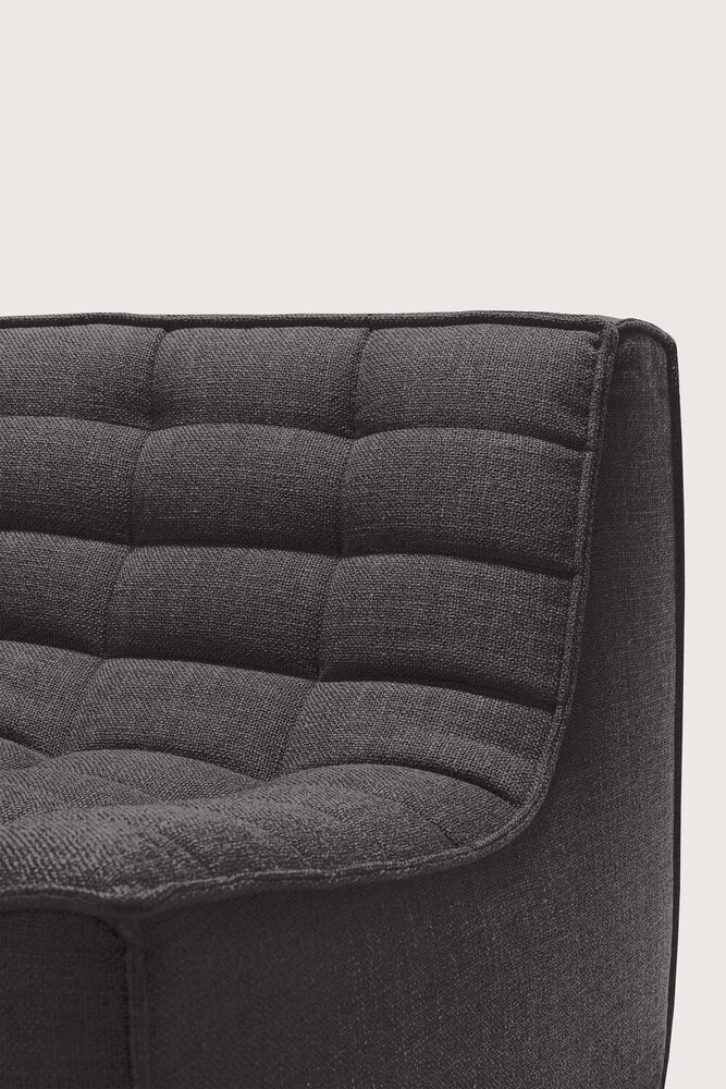 Ethnicraft Modulaire Bank 'N701' 2-zits, kleur Donkergrijs