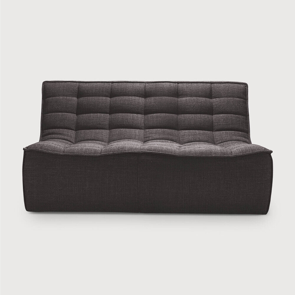 Ethnicraft Modulaire Bank N701 Dark Grey UK Residentieel 2-zits - Donkergrijs