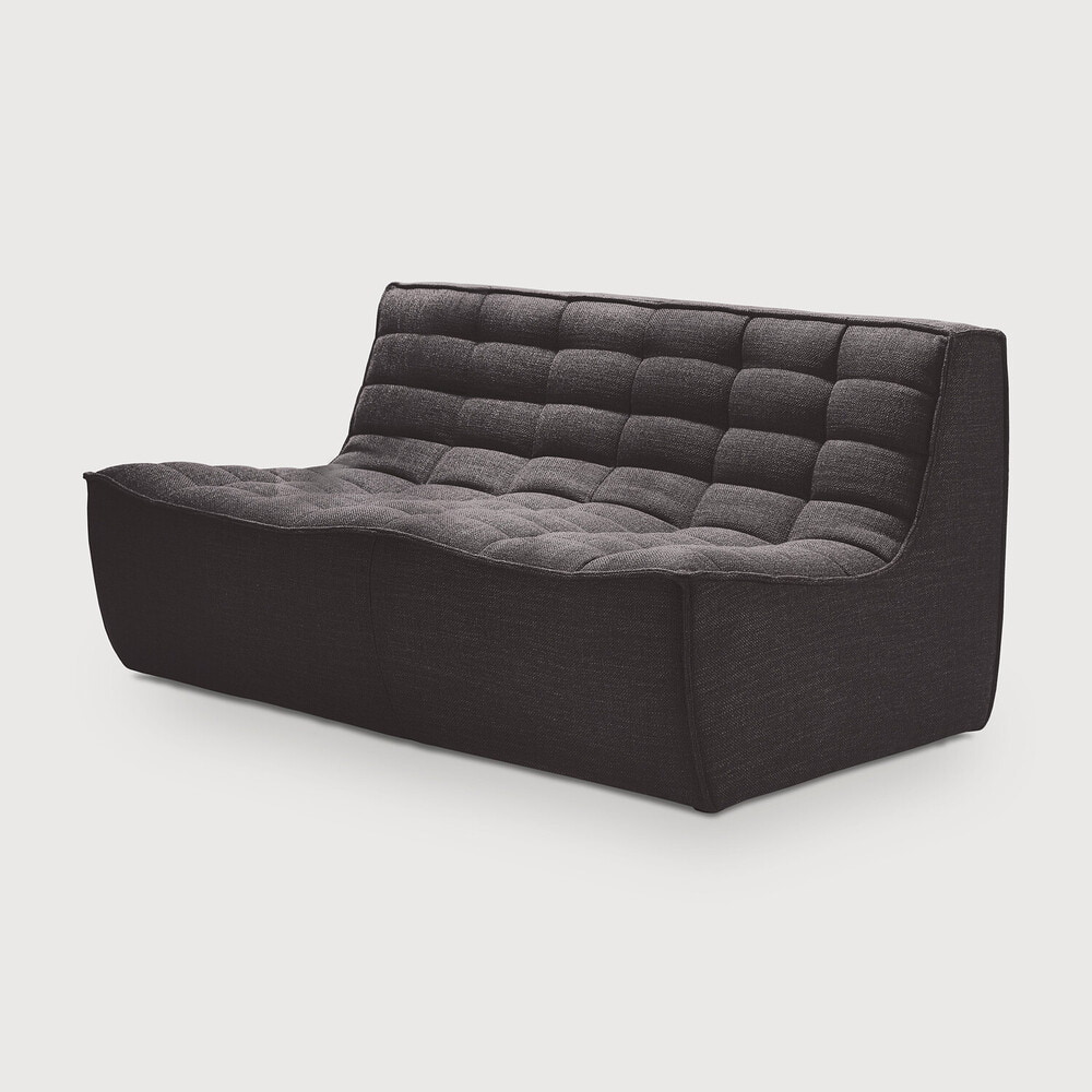 Ethnicraft Modulaire Bank 'N701' 2-zits, kleur Donkergrijs