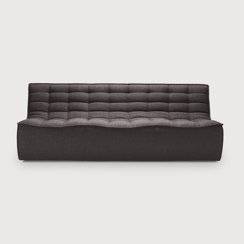 Ethnicraft Modulaire Bank N701 Dark Grey UK Residentieel 3-zits - Donkergrijs
