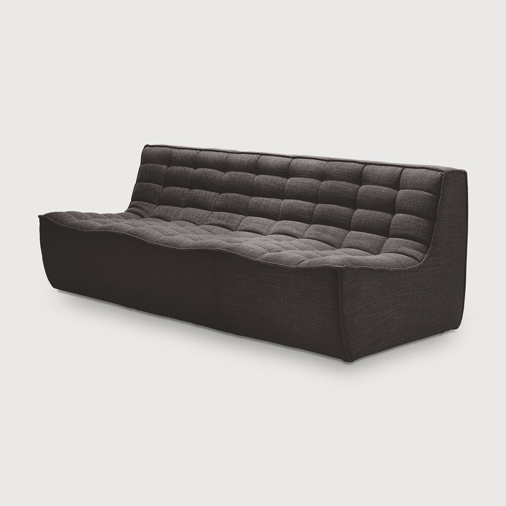 Ethnicraft Modulaire Bank 'N701' 3-zits, kleur Donkergrijs