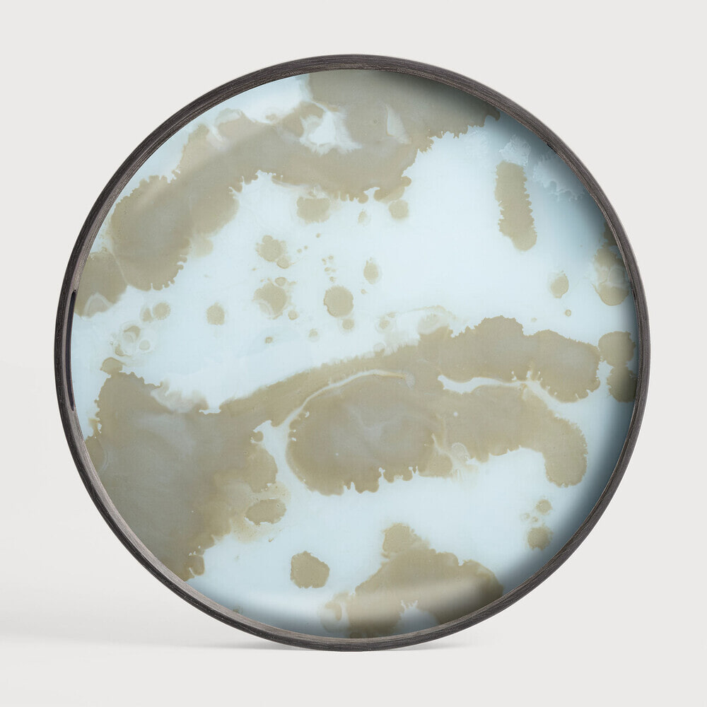 Ethnicraft Rond Dienblad Mystic Gold 48cm - Mist Gold