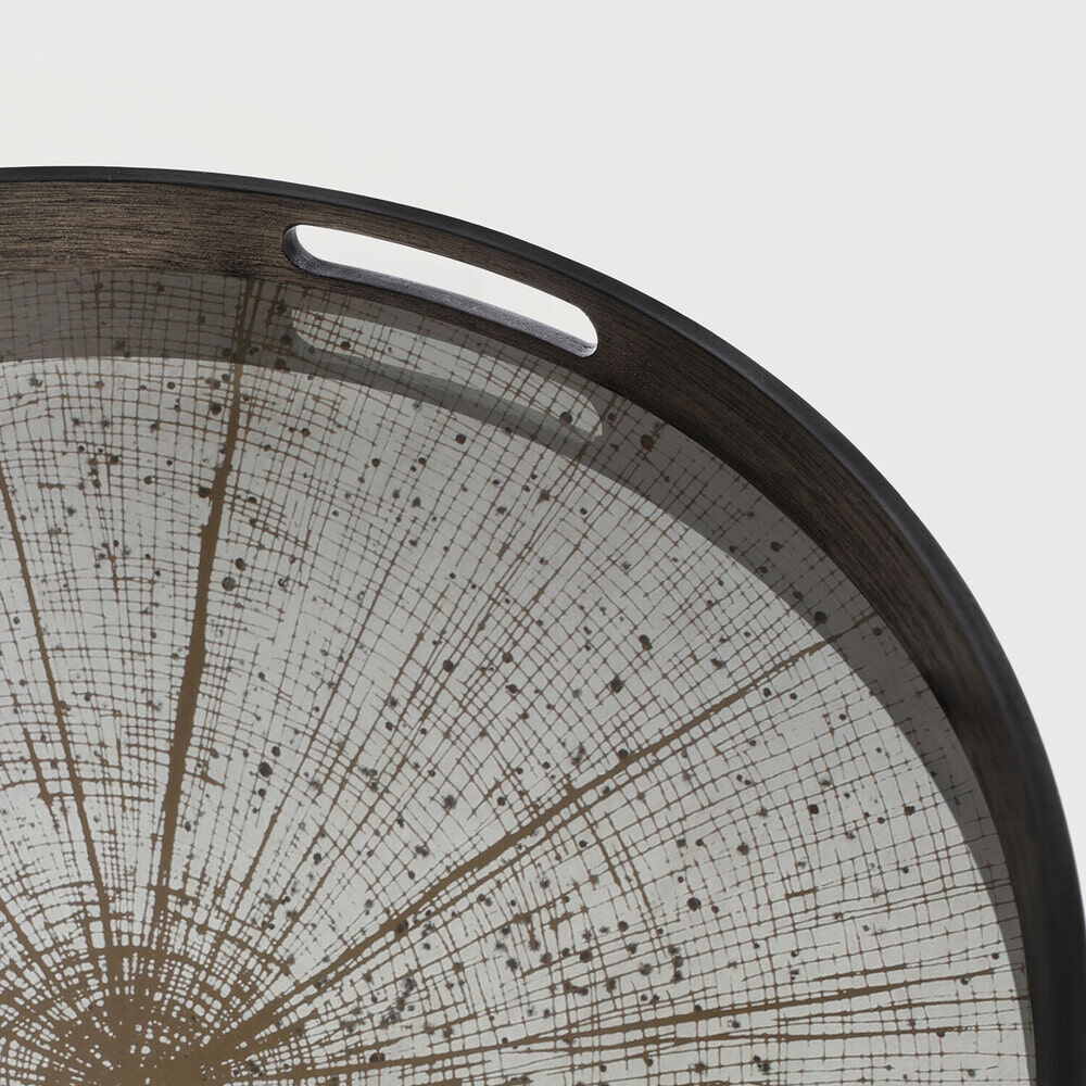 Ethnicraft Rond Dienblad 'Slice' 48cm, kleur Light Aged