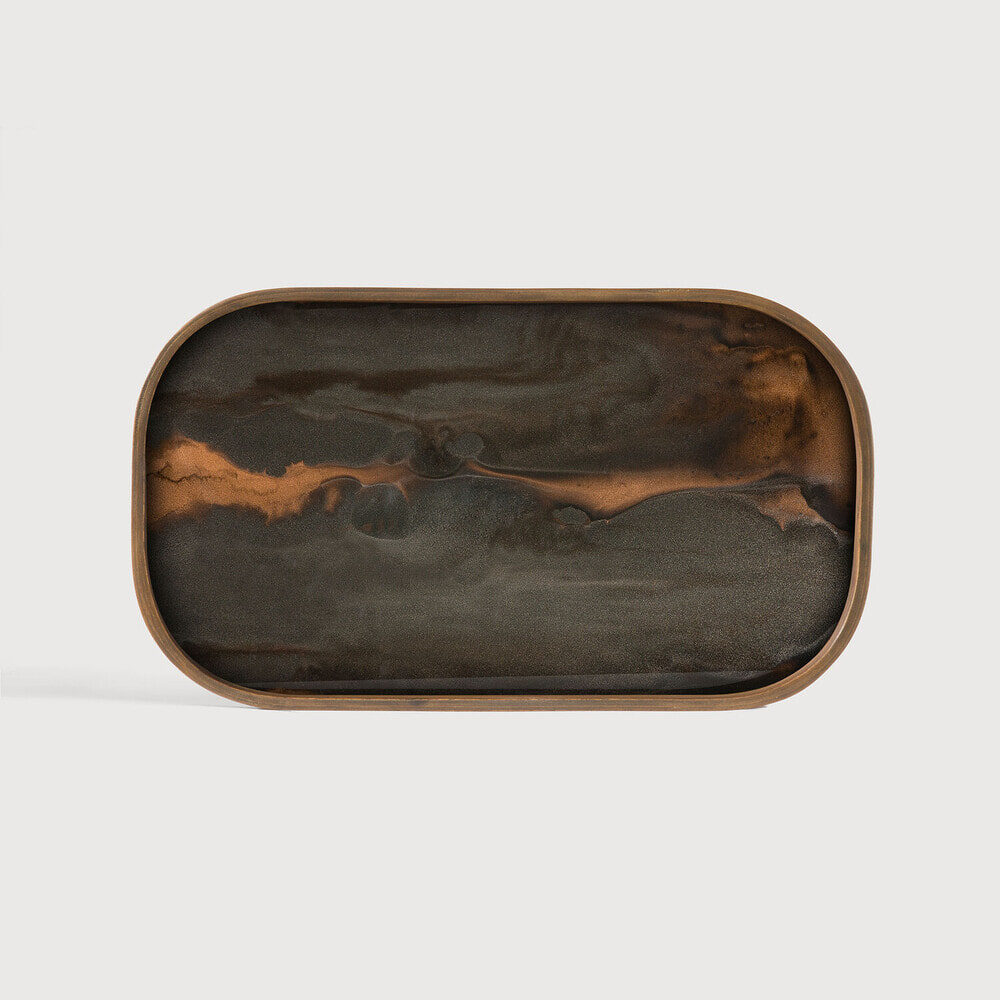 Ethnicraft Dienblad Linear Flow 42 x 24cm - Brons