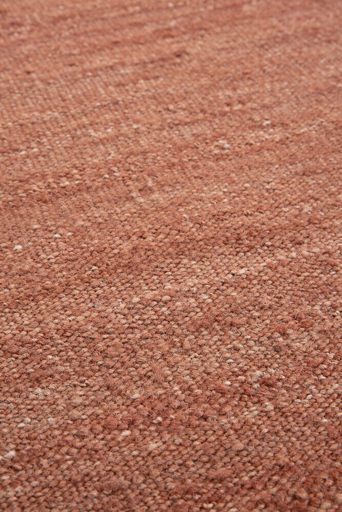 Ethnicraft Vloerkleed 'Nomad' Wol, 250 x 350cm, kleur Terracotta