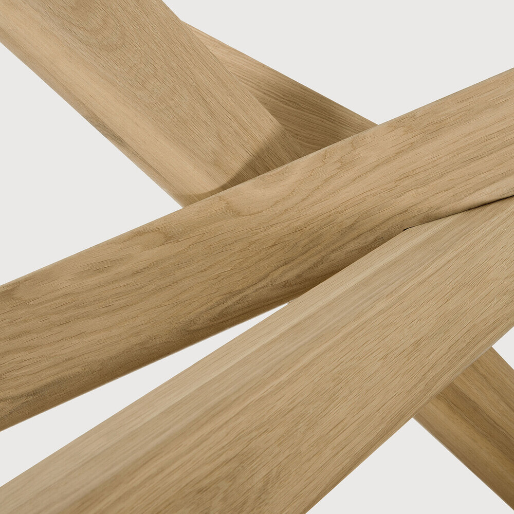 Ethnicraft Ronde Salontafel 'Mikado' Geolied Eikenhout, 100cm