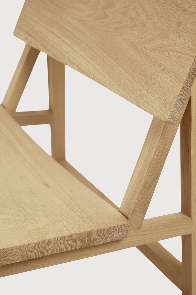 Ethnicraft Fauteuil 'N2' Geolied Eikenhout, kleur Naturel