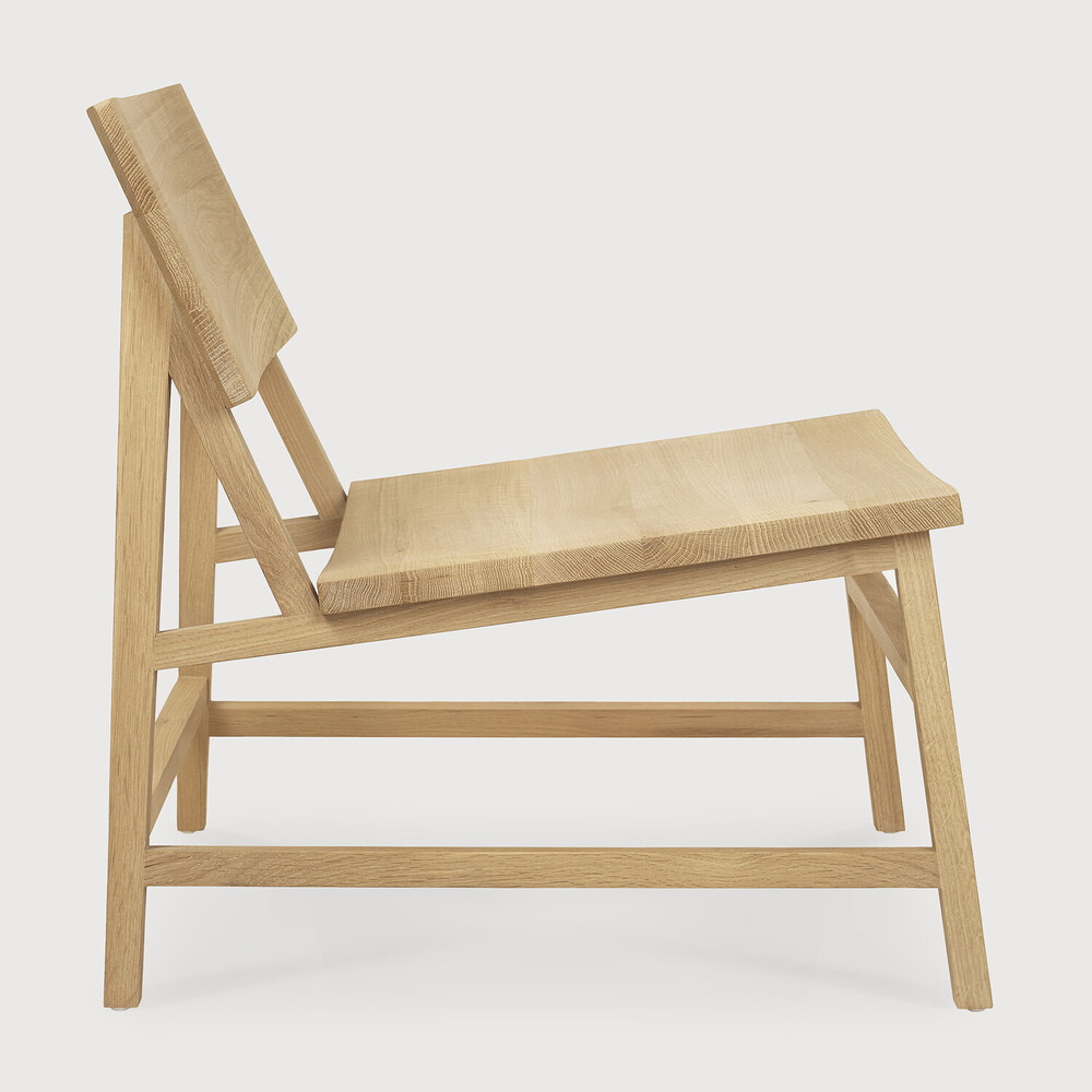 Ethnicraft Fauteuil 'N2' Geolied Eikenhout, kleur Naturel