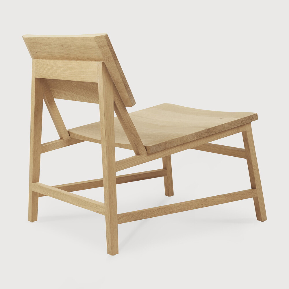 Ethnicraft Fauteuil 'N2' Geolied Eikenhout, kleur Naturel