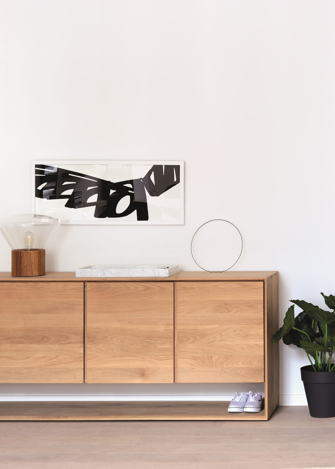 Ethnicraft Dressoir 'Nordic' Geolied Eikenhout, 158cm