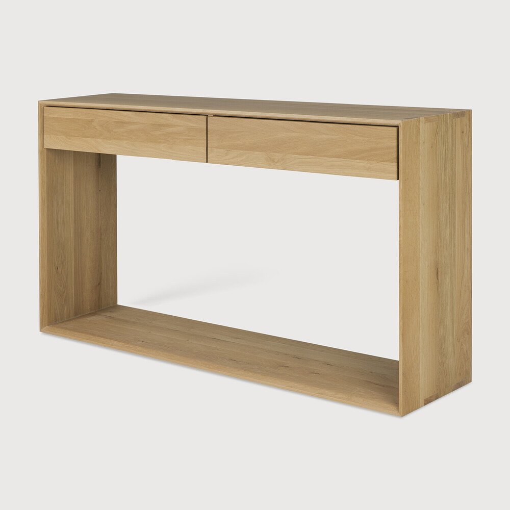 Ethnicraft Sidetable 'Nordic' Geolied Eikenhout, 160cm