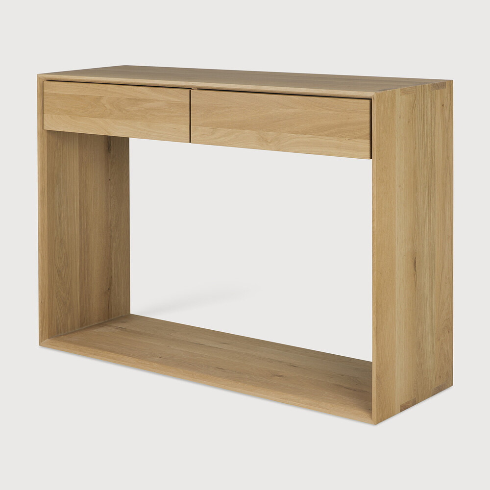 Ethnicraft Sidetable 'Nordic' Geolied Eikenhout, 120cm