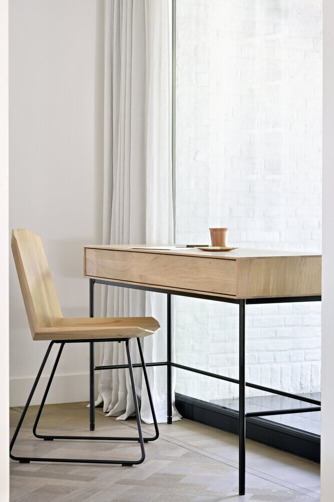 Ethnicraft Bureau 'Whitebird' Gevernist Eikenhout, 127 x 41cm