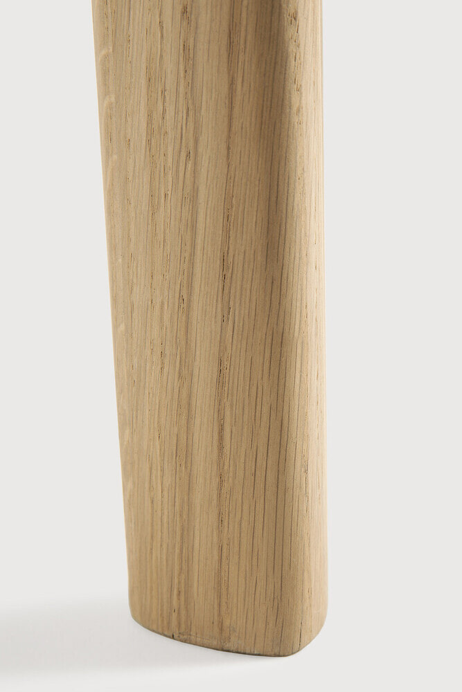 Ethnicraft Uitschuifbare Ronde Eettafel 'Bok' Geolied Eikenhout, 129/179 x 129cm, kleur Naturel