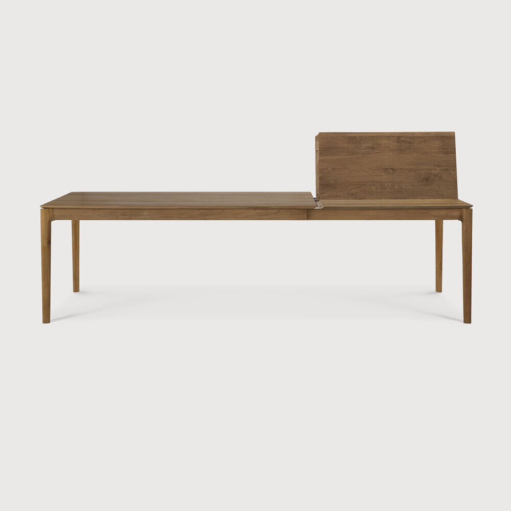 Ethnicraft Uitschuifbare Eettafel 'Bok' Ruw Teakhout, 180/280 x 100cm