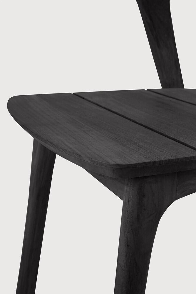 Ethnicraft Tuinstoel 'Bok' Teakhout, kleur Zwart