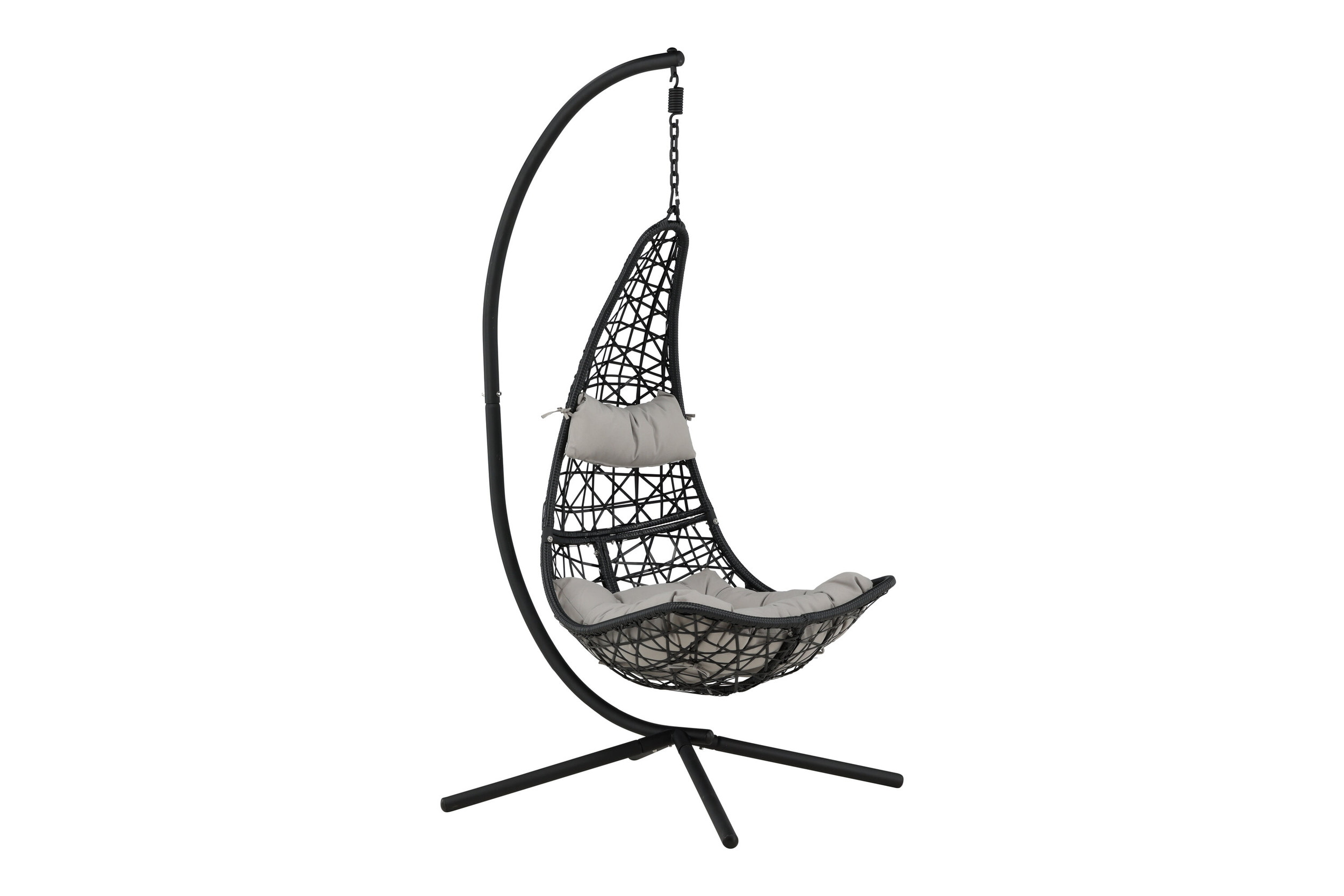 Nohr Hangstoel 'Natausha' Wicker, kleur Zwart