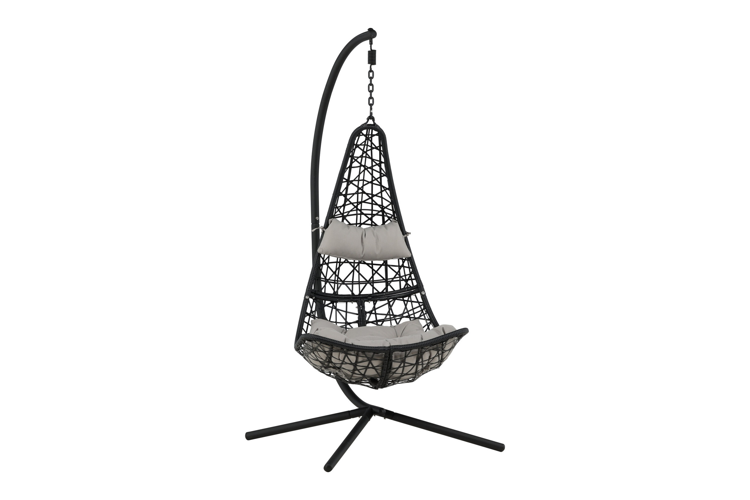 Nohr Hangstoel 'Natausha' Wicker, kleur Zwart