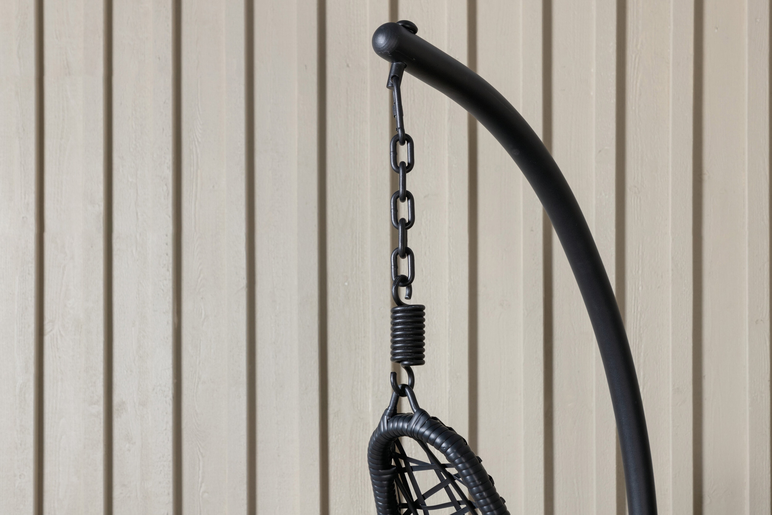 Nohr Hangstoel 'Natausha' Wicker, kleur Zwart