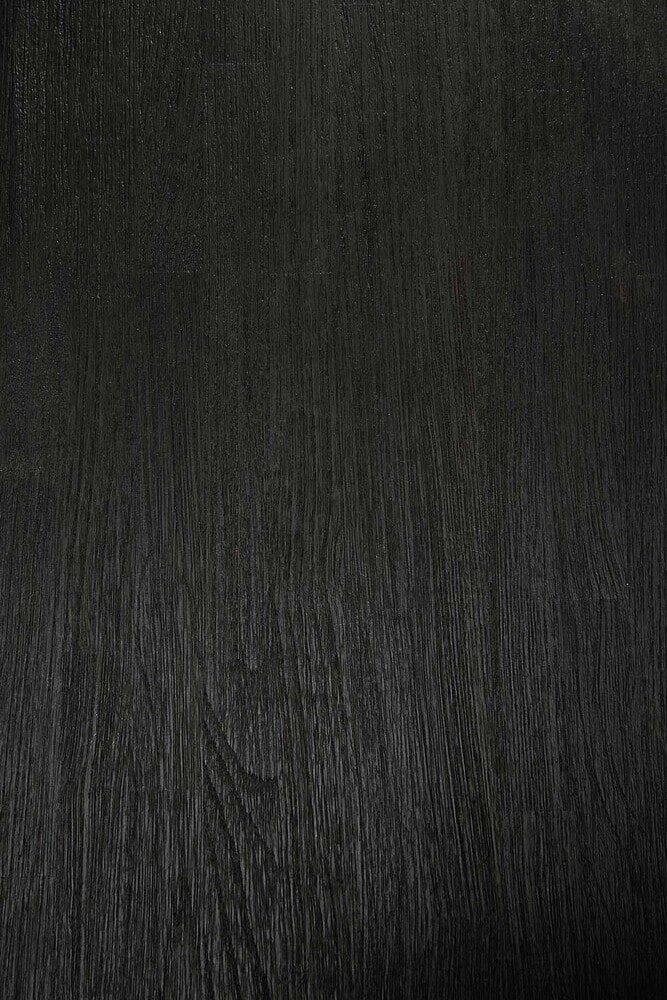 Ethnicraft Ronde Bijzettafel 'Oblic' Gevernist Teakhout, 52cm, kleur Zwart