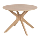 Bendt Ronde Eettafel 'Evald' 105cm Eiken, kleur Naturel