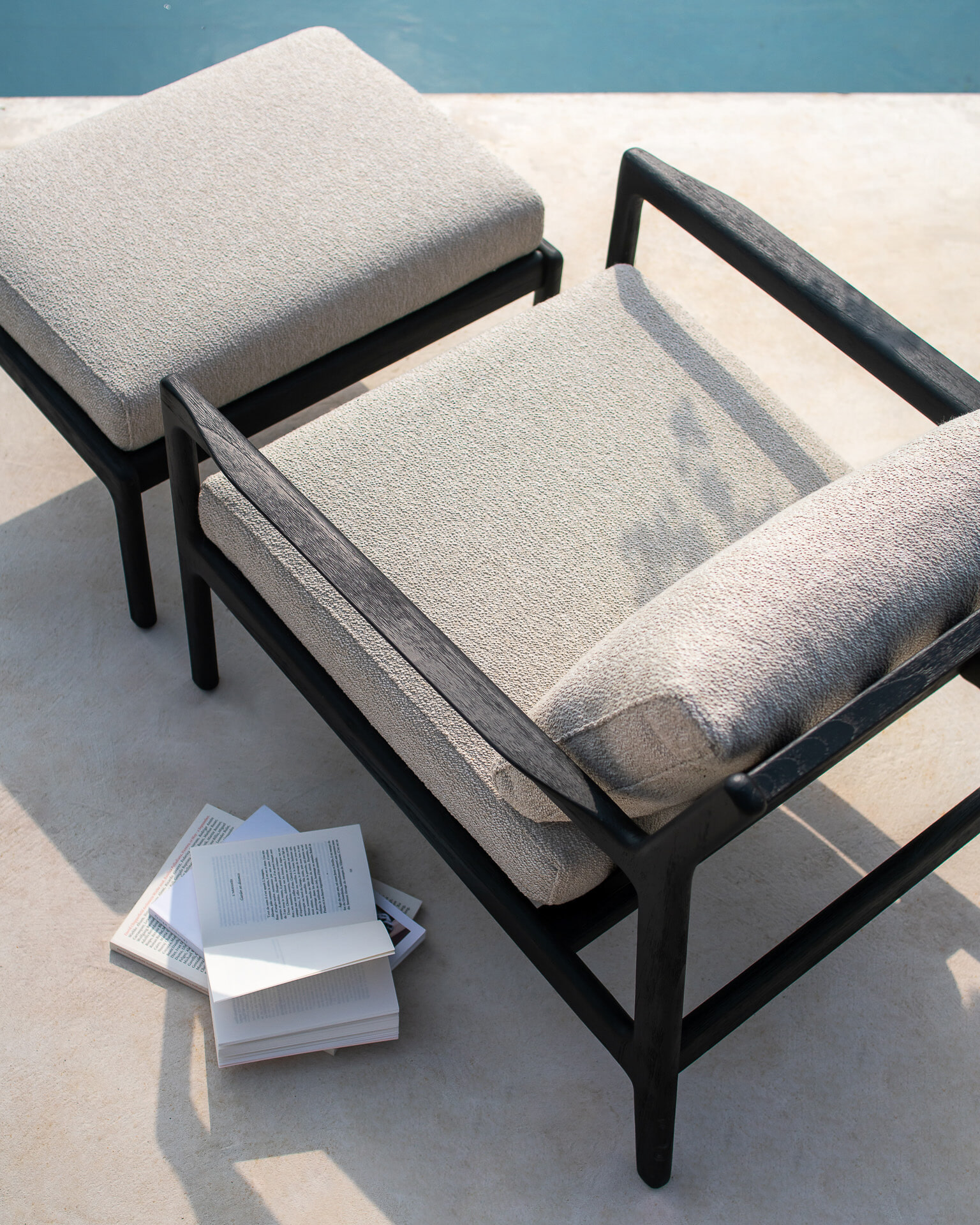 Ethnicraft Tuinkussen 'Jack' t.b.v. Outdoor Fauteuil Jack, kleur Mokka