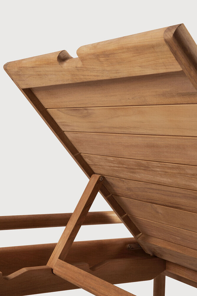 Ethnicraft Verstelbaar Ligbed 'Jack' Teakhout, kleur Naturel