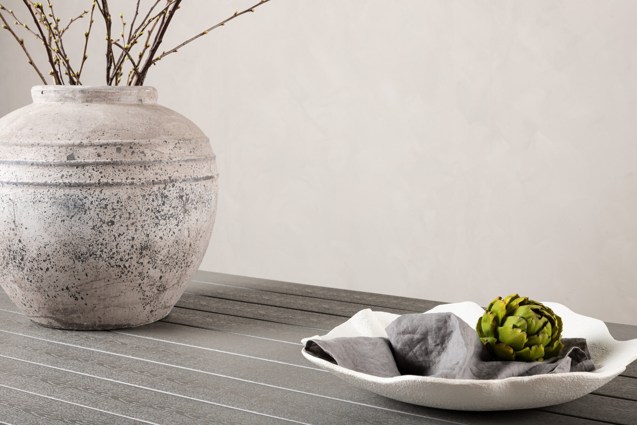 Nohr Tuintafel 'Erikka' 205 x 90cm, kleur Grijs