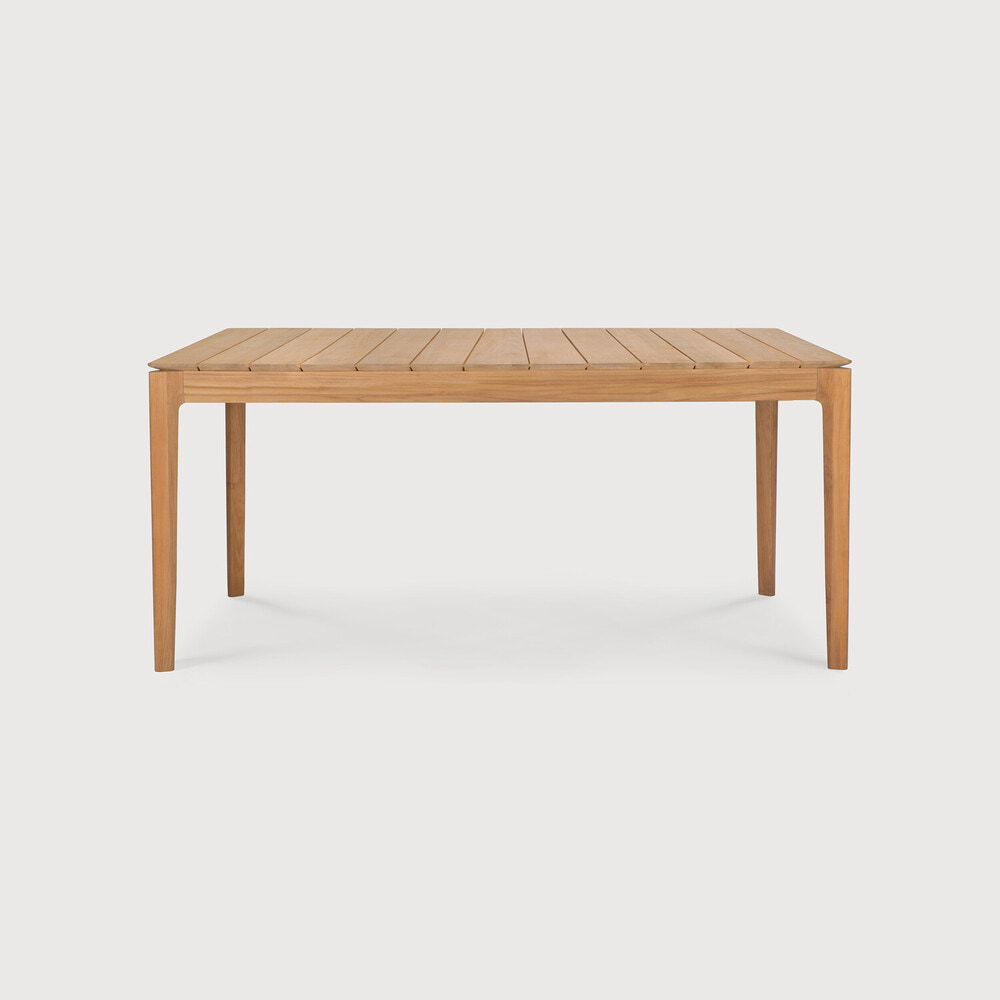 Ethnicraft Tuintafel 'Bok' Teakhout, 162 x 80cm, kleur Naturel