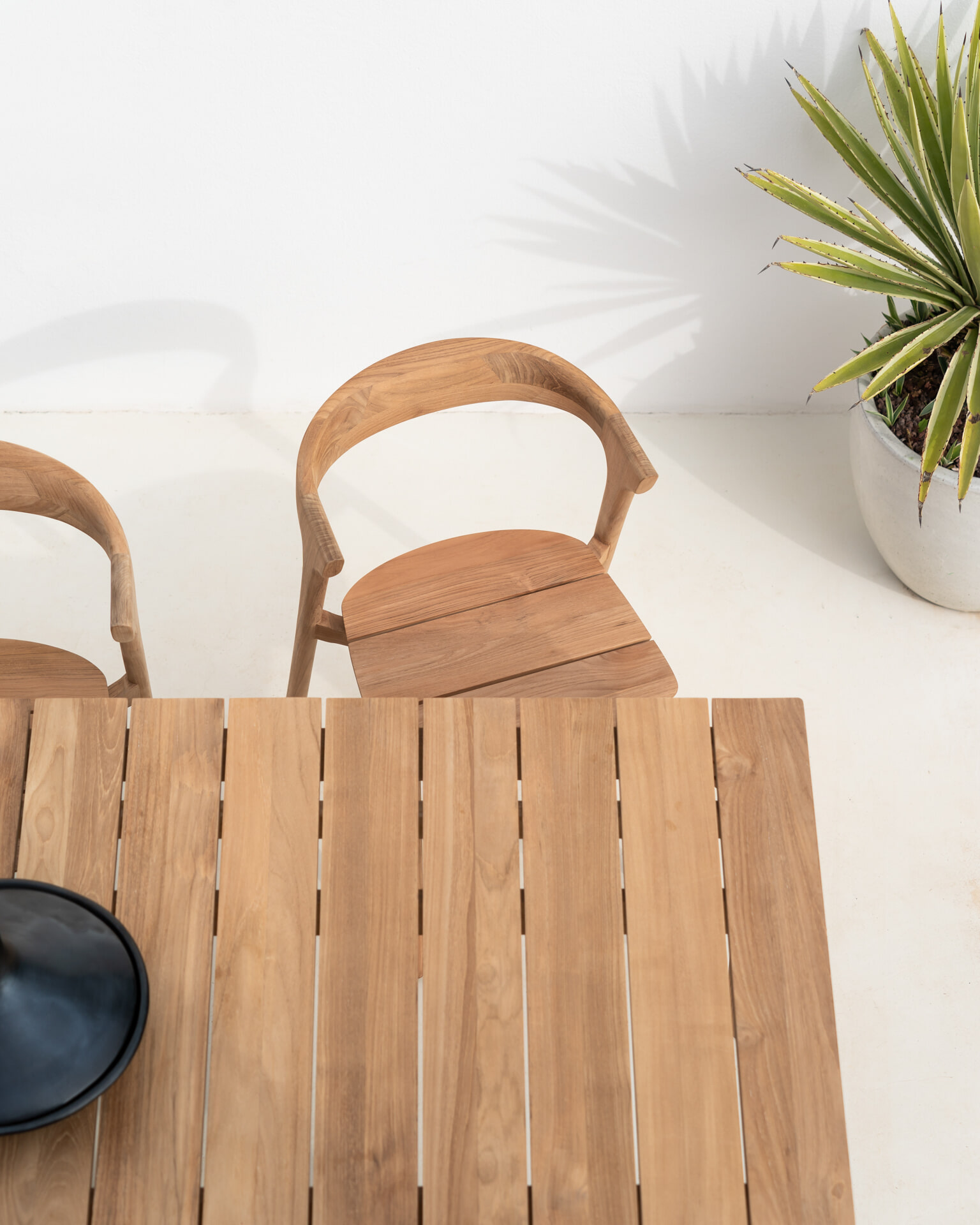 Ethnicraft Tuinstoel 'Bok' Teakhout, kleur Naturel